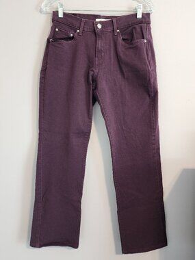 Levi Strauss 505 Straight Leg Deep Purple Jeans - Size 28